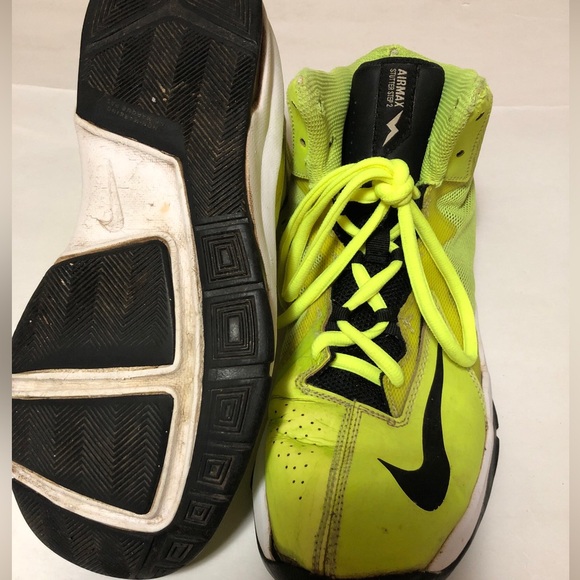 Nike Air Max Sitter Step 2 Yellow Black White Size7Y Authentic - Picture 6 of 8